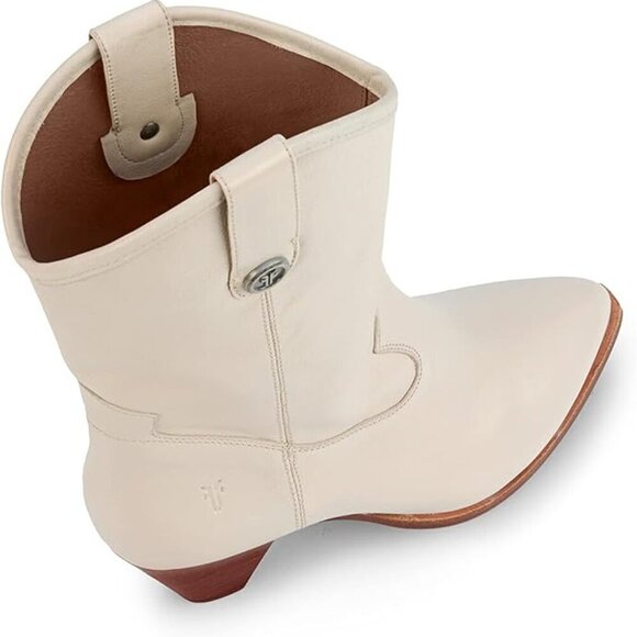 Frye Women's June Western, White - 6.5M - Picture 4 of 10